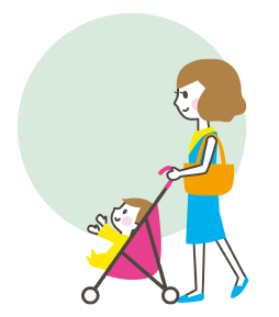 ベビーカーイラスト